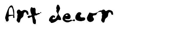 Art decor font