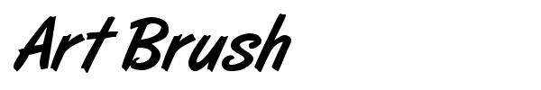 Art Brush font