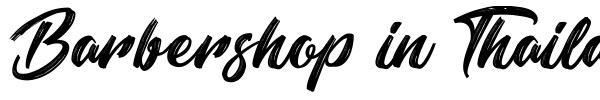 Barbershop in Thailand font