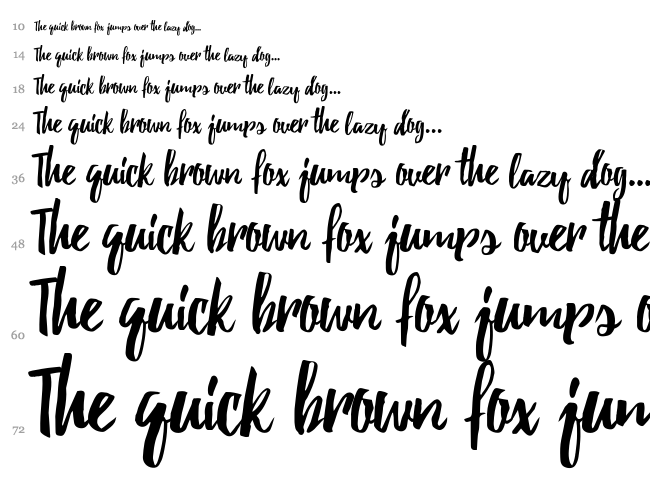 Beacon font waterfall