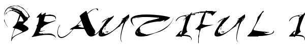 Beautiful Ink font preview