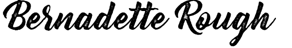 Bernadette Rough font