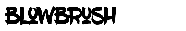 BlowBrush font