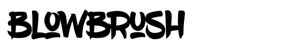 BlowBrush font preview