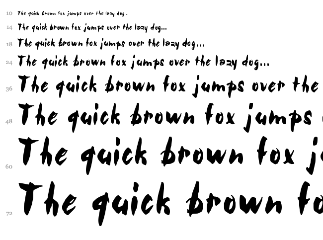 Bolide font waterfall