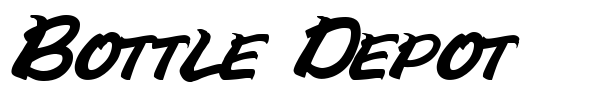 Bottle Depot font