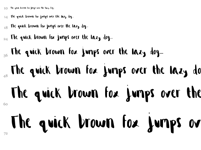 Brandy Alexander font waterfall