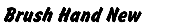 Brush Hand New font