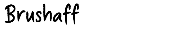 Brushaff font
