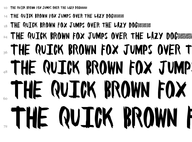 Brush Some font waterfall