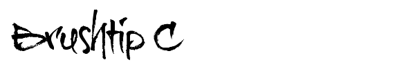 Brushtip C font