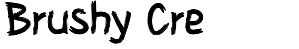 Brushy Cre font