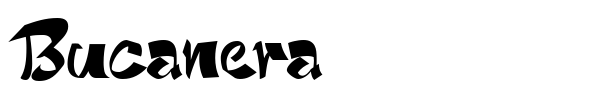 Bucanera font