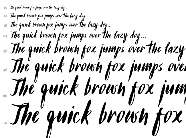 Buffy font waterfall