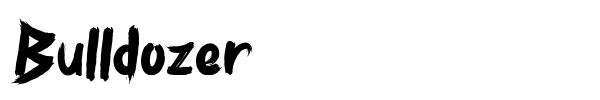 Bulldozer font