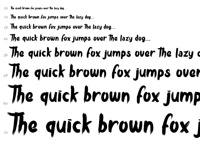 Bulldozer font waterfall
