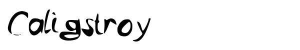 Caligstroy font