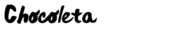 Chocoleta font preview