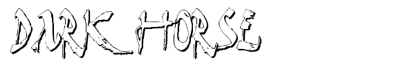 Dark Horse font