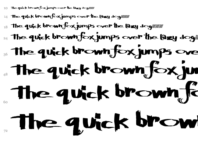 Defy Logic font waterfall