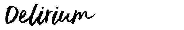 Delirium font