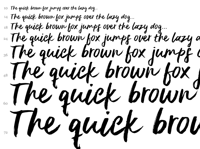 Delirium font waterfall