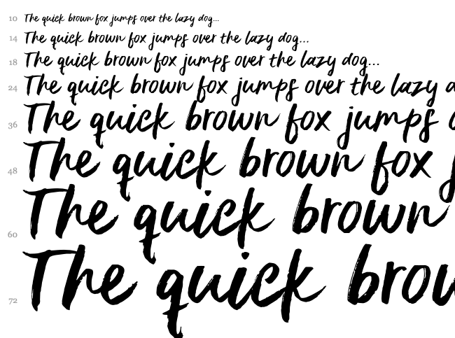 Delirium font waterfall