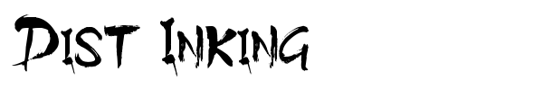 Dist Inking font
