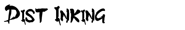 Dist Inking font preview