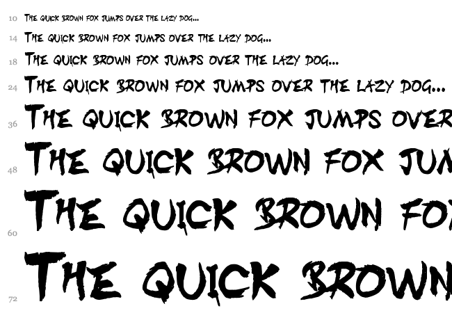 Dist Inking font waterfall