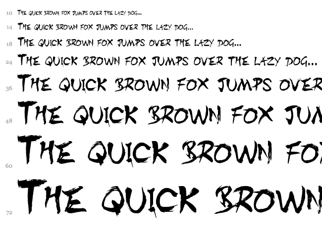 Dist Inking font waterfall