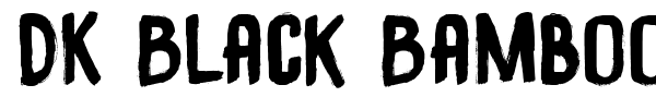 DK Black Bamboo font