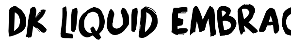 DK Liquid Embrace font