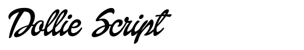 Dollie Script font