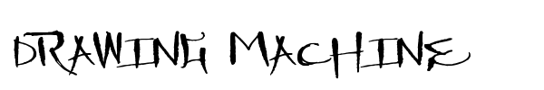 Drawing Machine font