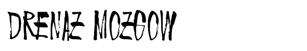 Drenaz Mozgow font