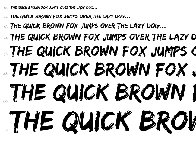 Edo SZ font waterfall
