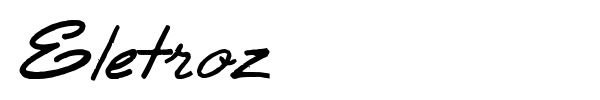 Eletroz font