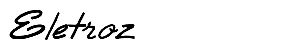 Eletroz font preview