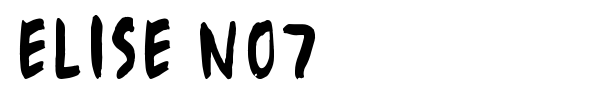 Elise No7 font