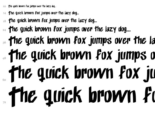 Exito Free Hand font waterfall
