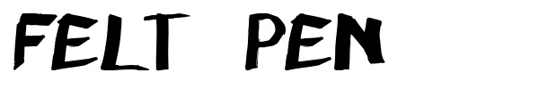 Felt Pen font