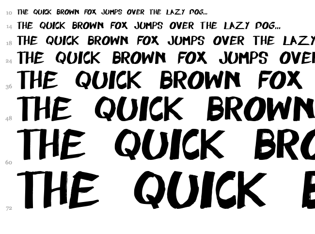 Felt Pen font waterfall