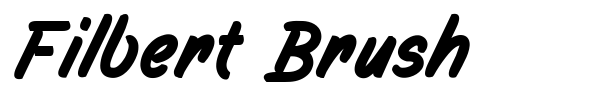 Filbert Brush font
