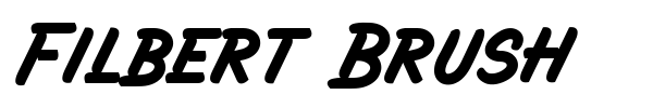 Filbert Brush font preview