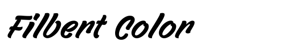 Filbert Color font