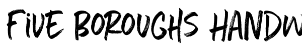 Five Boroughs Handwriting font