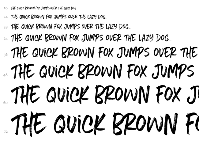 Five Boroughs Handwriting font waterfall