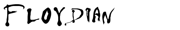 Floydian font