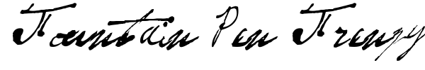 Fountain Pen Frenzy font